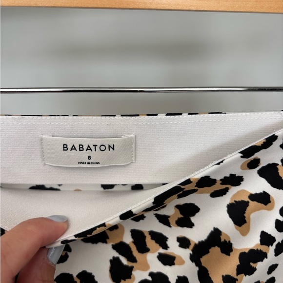 Like New Aritzia Babaton Only Mini Slip Skirt in Leopard Print - Picture 6 of 7